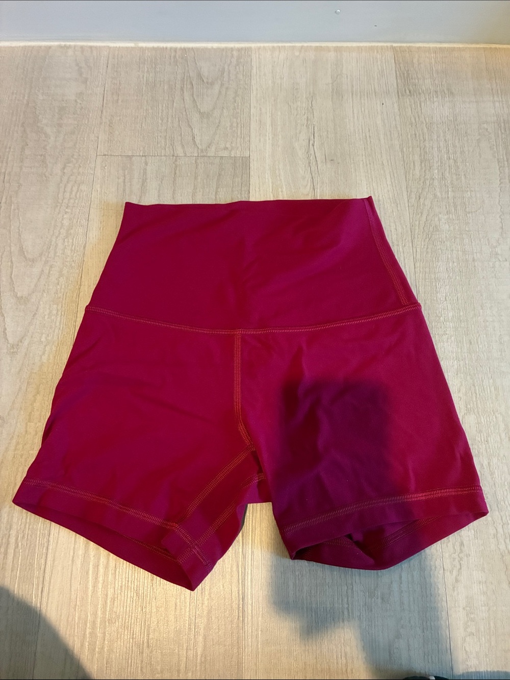 lululemon athletica Women's High-Rise Bike Shorts — Deep Raspberry